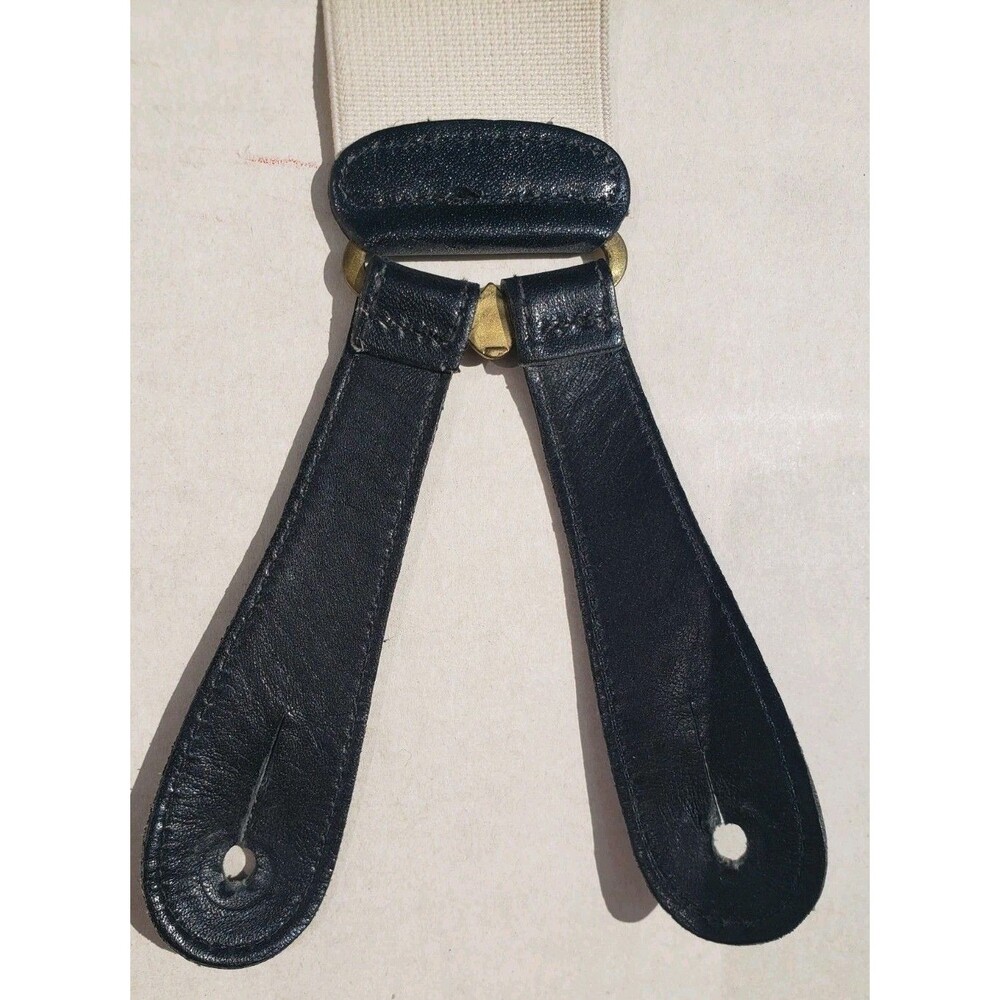 Trafalgar VG authentic black peacock urn feathers silk leather braces suspenders - Picture 6 of 16